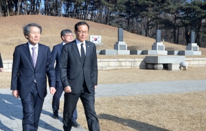 한상진 국민의당 창당준비위원장 백범 김구 선생 묘역 참배