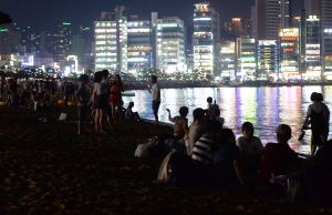 열대야 날려 버리는 '광안리 밤바다'