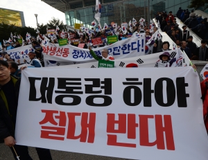 박근혜 하야반대, 박사모 맞불집회