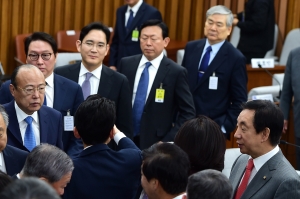 '최순실 게이트' 기업 총수 청문회