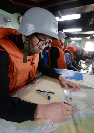 해군 2017 새해 첫 해상기동훈련