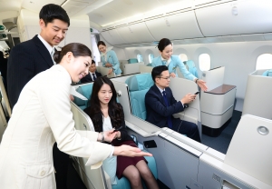 대한항공의 B787-9 차세대 항공기 공개행사