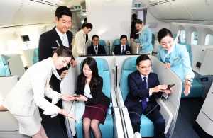 대한항공의 B787-9 차세대 항공기 공개행사