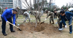 용산구-주한미군 식목일 나무심기