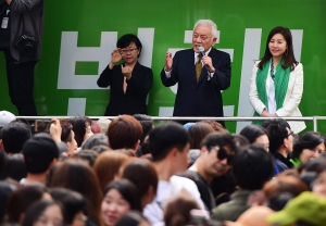 안철수 경기도 안양 유세 현장