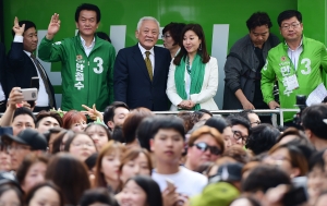 안철수 경기도 안양 유세 현장