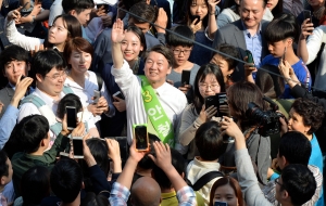 안철수 경기도 안양 유세 현장