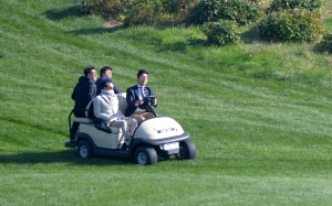 이재현 회장 CJ CUP 나인브릿지 참관