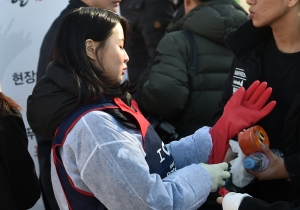 국회 생생텃밭서 열린 '김장 나눔 행사'