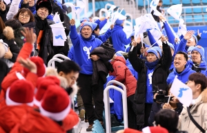 여자아이스하키 남북단일팀 2차전 스웨덴전