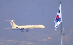 북 김정은 전용기, 인천공항 도착