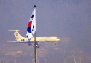 북 김정은 전용기, 인천공항 도착