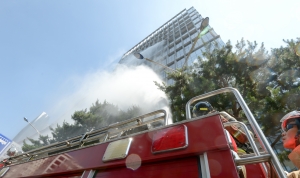 스테이트타워 남산점-서울 중부소방서, 고층건축물 재난대비 인명 대피 훈련
