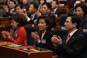 자유한국당 '좌파독재 저지' 비상 연석회의