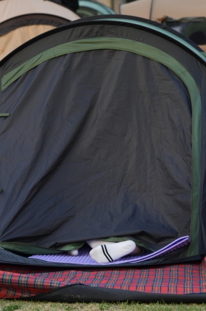 한강 밀실 텐트 단속