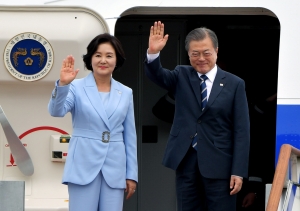 대통령 북유럽 서울공항 출국