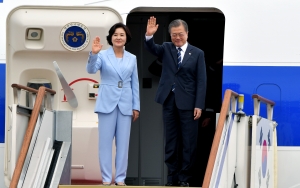 대통령 북유럽 서울공항 출국