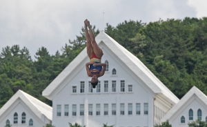 광주수영대회 여자 하이다이빙 3-4라운드