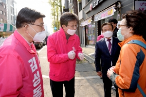 김성동 마포을 후보 지원유세하는 유승민