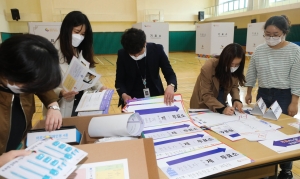 청운초등학교 본 투표소 설치