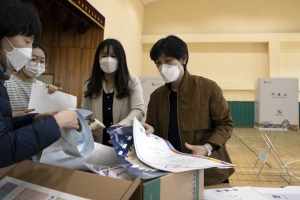 청운초등학교 본 투표소 설치