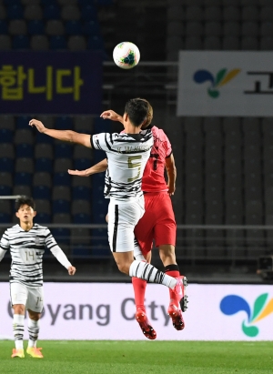 축구 국가대표팀 대 올림픽대표팀 친선경기