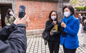 박영선, 명동성당 부활절 미사 참례