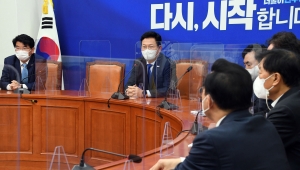 송영길 대표, 더불어민주당 3선 의원 간담회