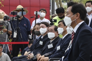 남산예장공원 개장식 참석한 윤석열