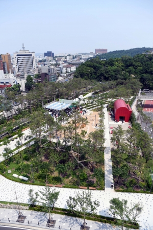 남산예장공원 개장식 참석한 윤석열