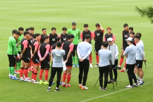 올림픽 대표팀 공개 훈련