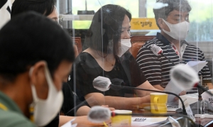 정의당, 제대로 된 중대제해처벌법 시행령 제정 촉구 단식단 기자회견