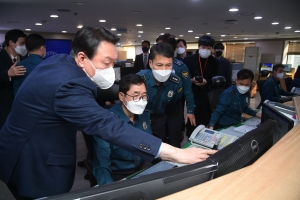 윤석열 112 종합상황실 방문