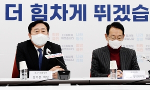 국회 찾은 김기문 중기중앙회장, 손경식 경총회장