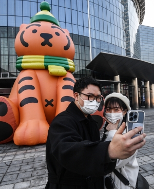 코엑스 호랑이 조형물, 미디어 아트