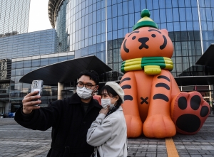 코엑스 호랑이 조형물, 미디어 아트