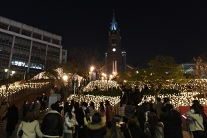 크리스마스 분위기 명동