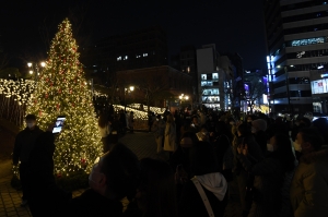 크리스마스 분위기 명동