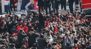 윤석열, 구미역 선거 유세