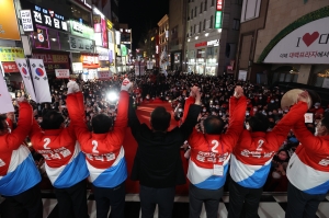 윤석열, 대구 동성로 유세