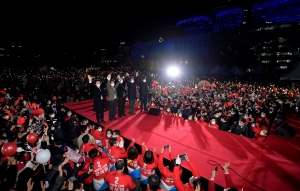 윤석열, 서울시청 광장 피날레 유세