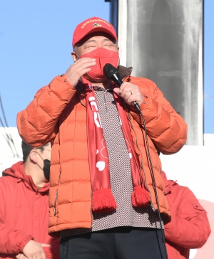 윤석열 광진구 유세 찾은 김흥국