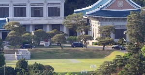 문재인 대통령 마지막 퇴근 앞둔 청와대