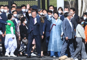 문재인 전 대통령 양산사저 입주