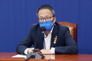 국회 법사위 소속 더불어민주당, 한동훈 임명 강행 반대 기자회견