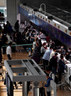 붐비는 인천국제공항