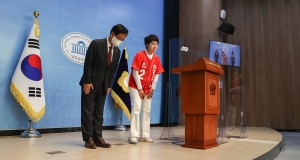 김은혜 투표 독려 기자회견