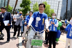 송영길, 서울시장 후보 선거 유세