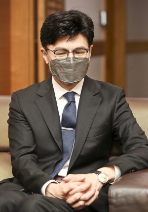 김명수 대법원장-한동훈 법무부 장관 접견