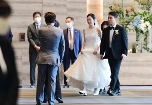 코오롱 그룹 이웅열 회장 장남 이규호 씨 결혼식